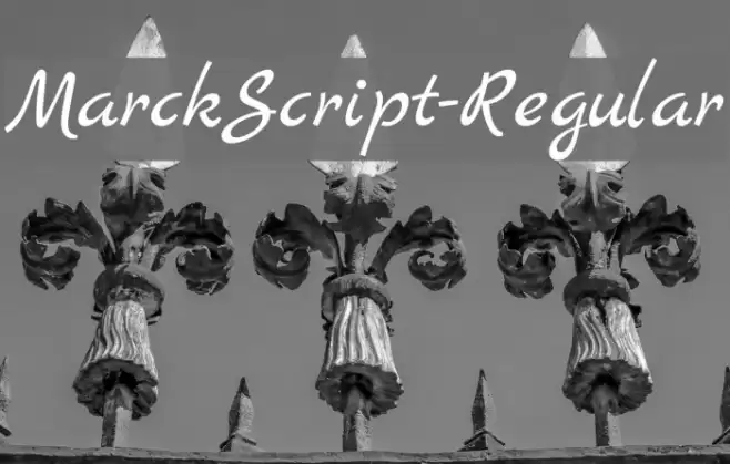 MarckScript-Regular Font examples
