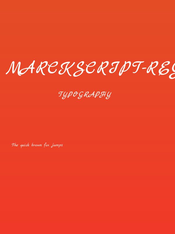 MarckScript-Regular Poster