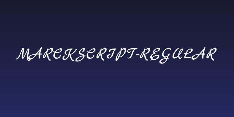 MarckScript-Regular Social Header