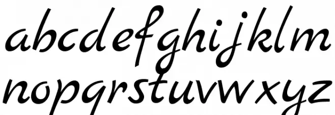 MarckScript-Regular Font LOWERCASE
