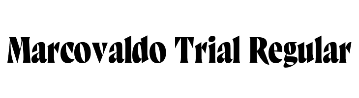 Marcovaldo Trial Regular  免费字体下载