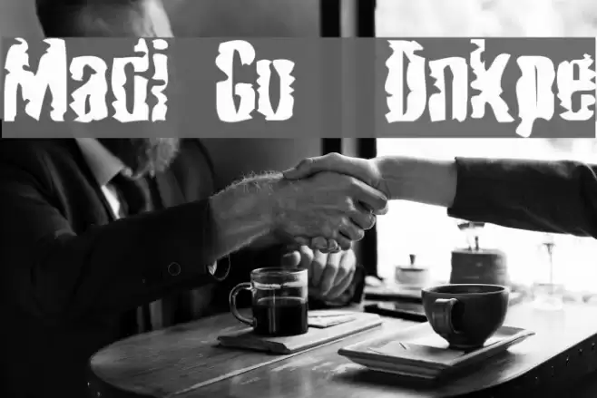 Mardi Gross Drunktype Schriftart examples