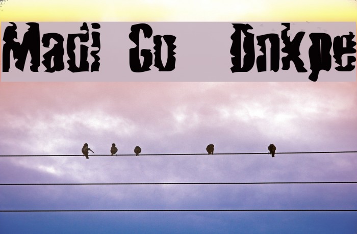 Mardi Gross Drunktype Font examples