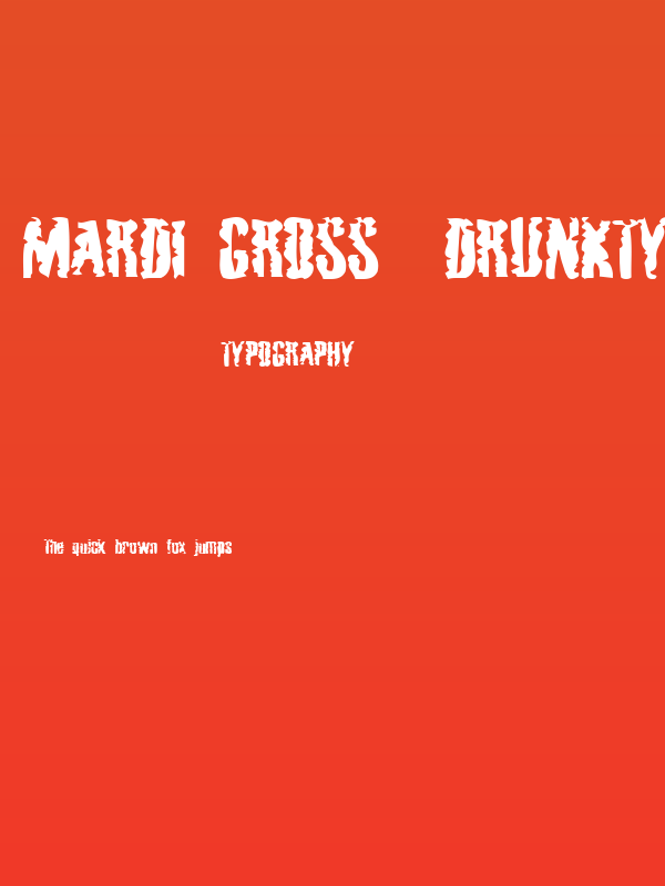 Mardi Gross  Drunktype Poster