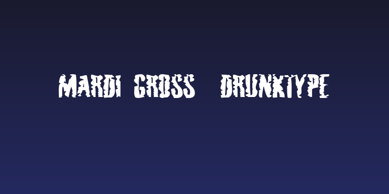 Mardi Gross  Drunktype Social Header