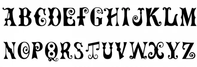 MardiGras Schriftart Groß
