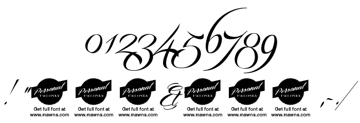 Mardian Demo Font OTHER CHARS