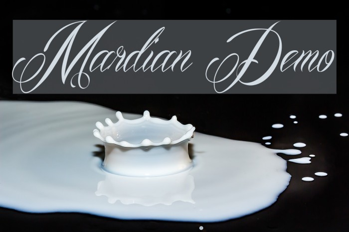 Mardian Demo Font examples