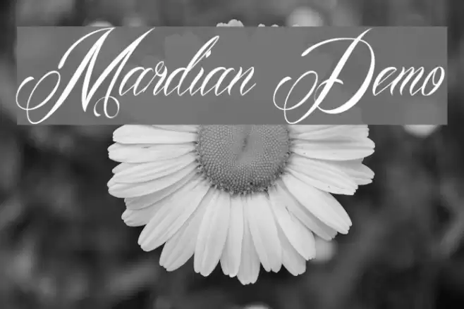 Mardian Demo Font examples