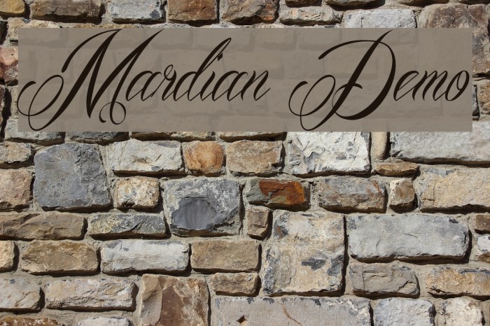 Mardian Demo Font examples