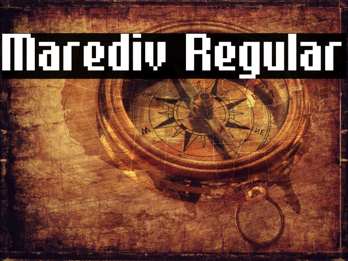 Marediv Regular Font examples