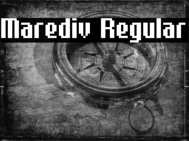 Marediv Regular Fonte examples