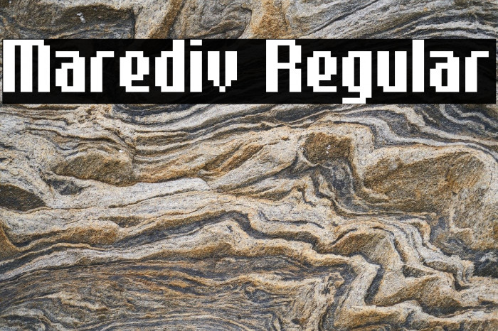 Marediv Regular Font examples