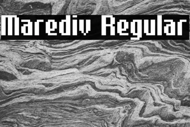 Marediv Regular Fonte examples
