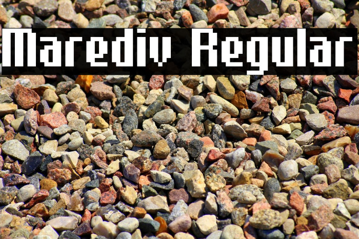 Marediv Regular Font examples