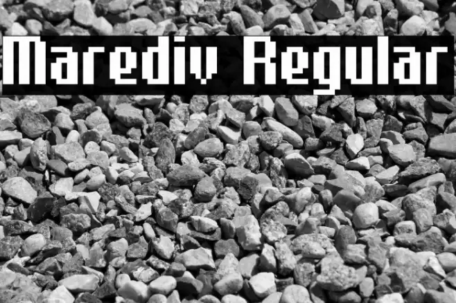 Marediv Regular Fonte examples