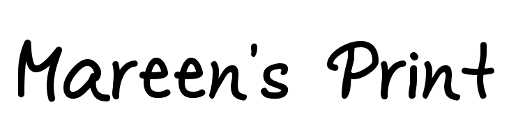 Mareen's Print  Descarca Fonturi Gratis