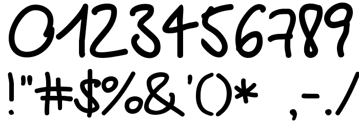 Mareen's Print Font OTHER CHARS