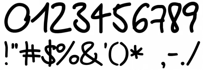 Mareen's Print Font OTHER CHARS