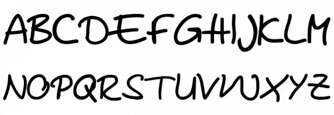 Mareen's Print Schriftart Groß
