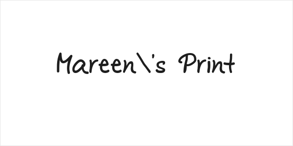 Mareen's Print Logo