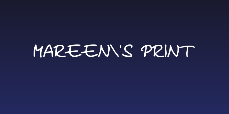 Mareen's Print Social Header