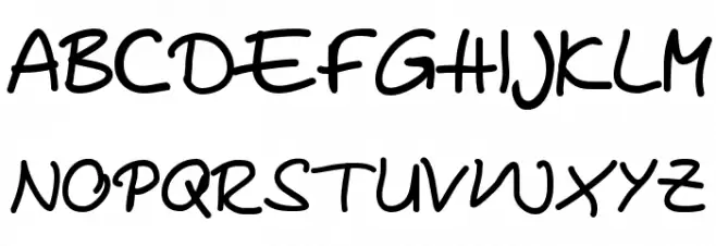 Mareen's Print フォント 大文字