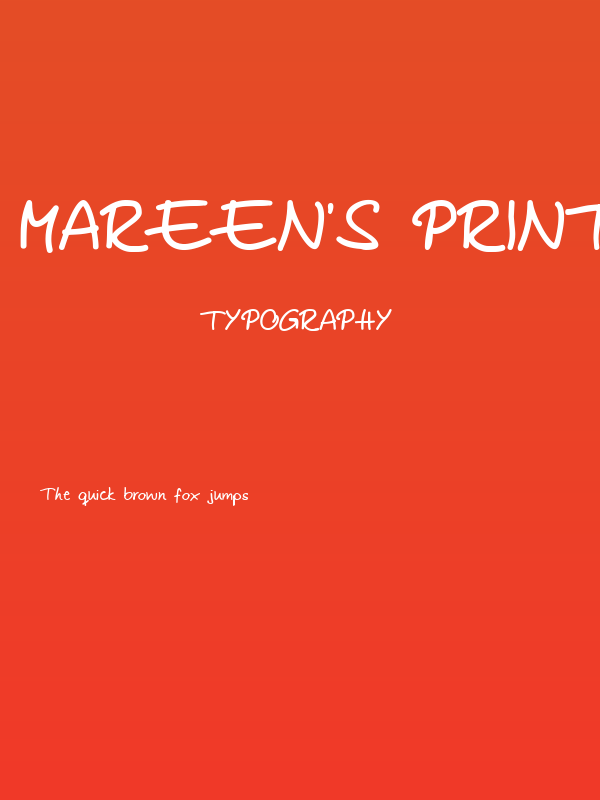 Mareen's Print Poster