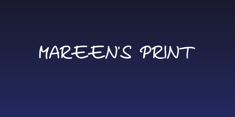 Mareen's Print Social Header