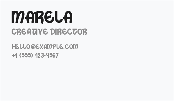 Marela Business Card