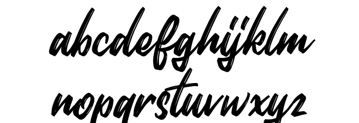 Marelan Font LOWERCASE