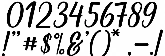 MarelineScript-Regular Font OTHER CHARS