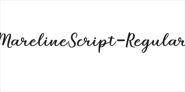 MarelineScript-Regular Logo