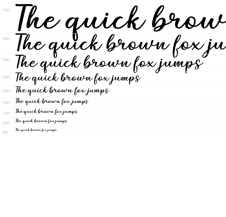 MarelineScript-Regular Waterfall