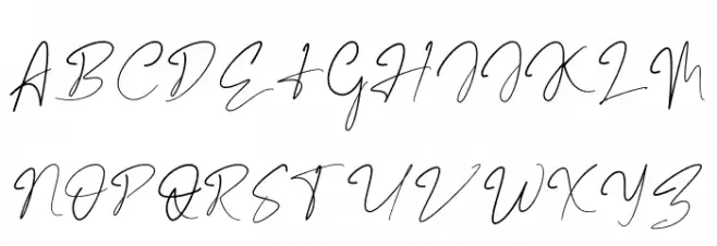 Marentta Signature Regular خط أحرف كبيرة