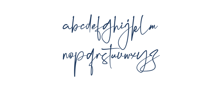 Marentta Signature Regular Lowercase