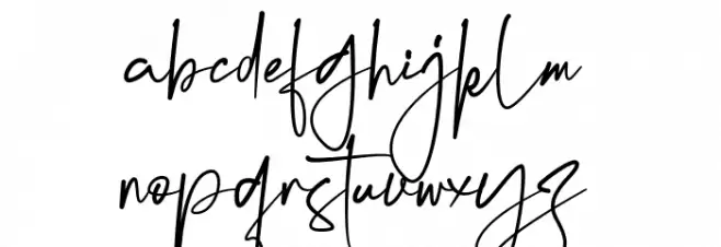 Marentta Signature Regular خط أحرف صغيرة