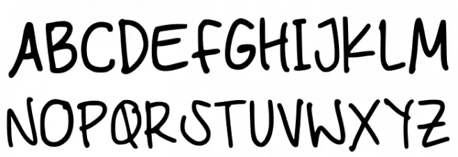 Mares Handwriting Regular 字体 大写