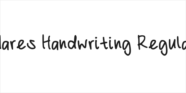 Mares Handwriting Regular Logo