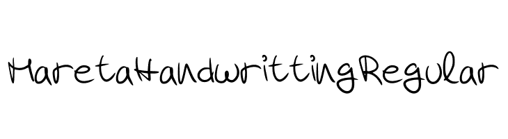 Mareta Handwritting Regular  font caratteri gratis