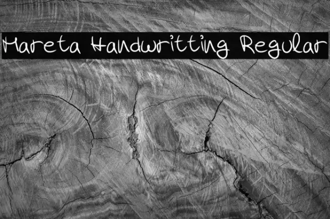 Mareta Handwritting Regular Example 3