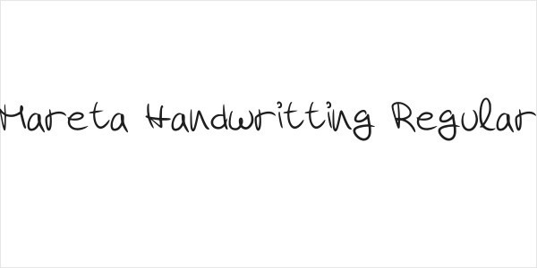 Mareta Handwritting Regular Logo