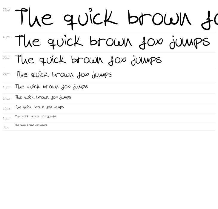 Mareta Handwritting Regular Waterfall