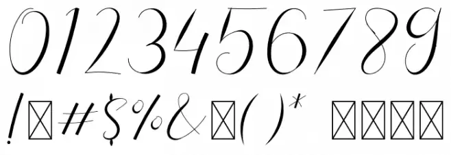 Maretha Chellia Font OTHER CHARS