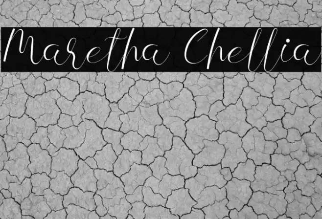 Maretha Chellia Font examples