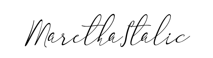 Maretha Italic  Free Fonts Download