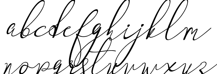 Maretha Italic Font LOWERCASE