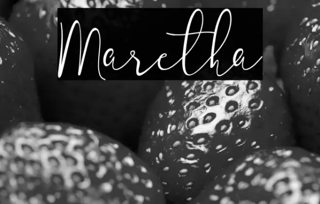 Maretha Font examples