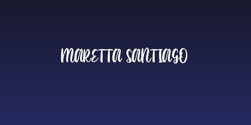 Maretta Santiago Social Header