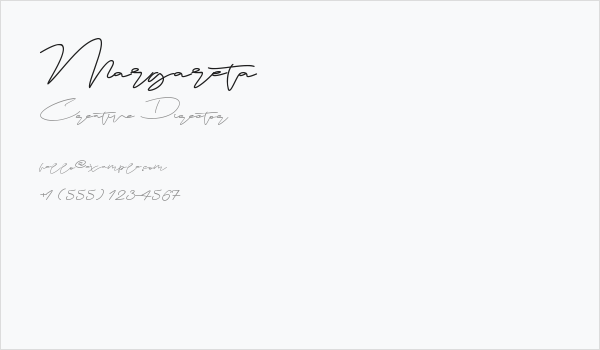 Margareta Business Card